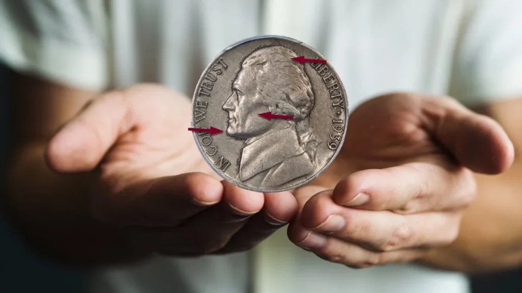 Jefferson nickel fine crack